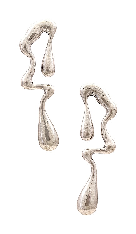 x Nat & Liv Burnished Silver Drop Earrings 8 Other Reasons