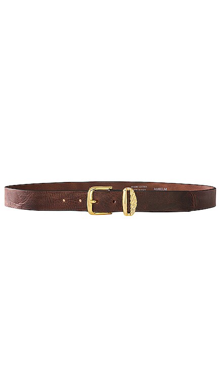 CEINTURE EN CORDE MARRON & OR AUREUM