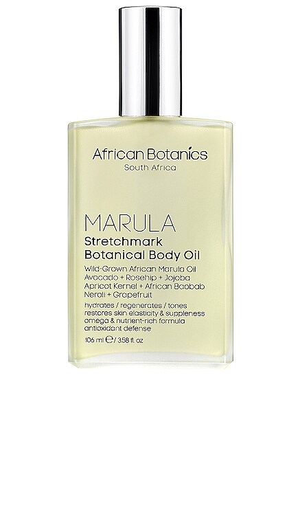 Marula Stretch Mark Botanical Body Oil African Botanics $90 