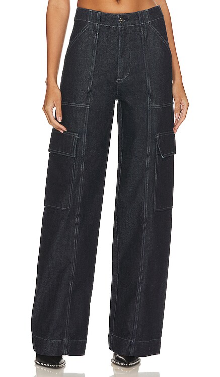 x Emrata Amia Wide Leg Jean AG Jeans