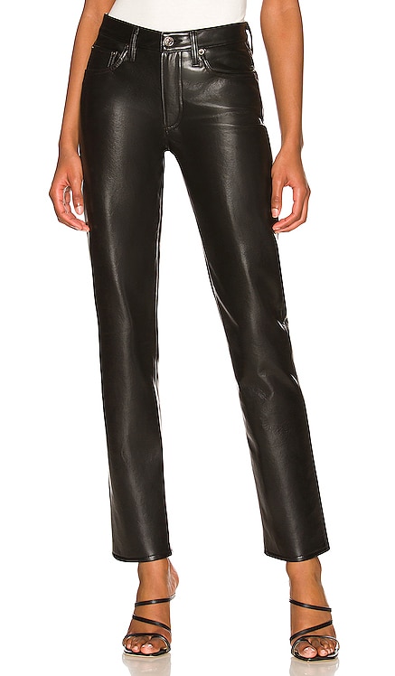 Recycled Leather Lyle Low Rise Slim AGOLDE $298 Sustainable