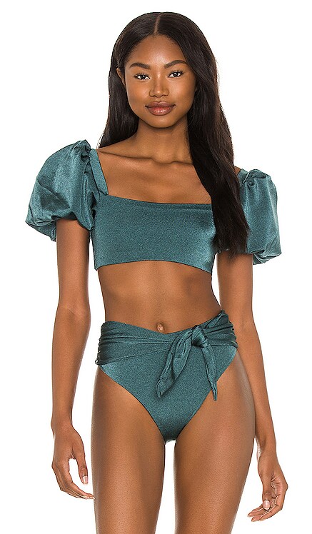 Calista Papier Bikini Top Agua Bendita $110 NEW
