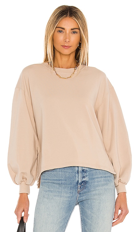 Amirah Drawstring Hem Sweatshirt Alice + Olivia $195 