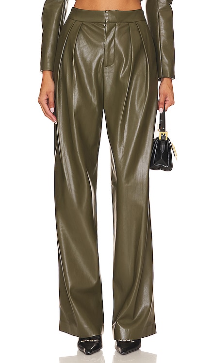 Pompey Faux Leather Pant Alice + Olivia