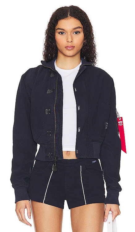 BLOUSON CROPPED US NAVY ALPHA INDUSTRIES