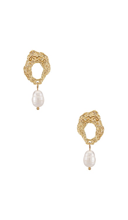Pearl Drop Earring Amber Sceats $53 