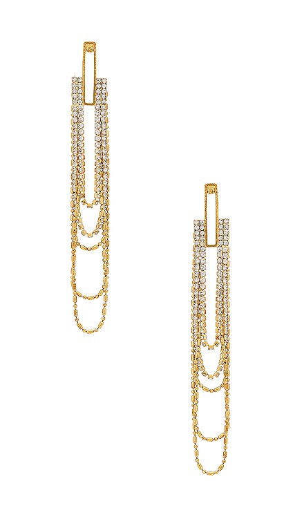 x REVOLVE Layered Drop Earrings Amber Sceats