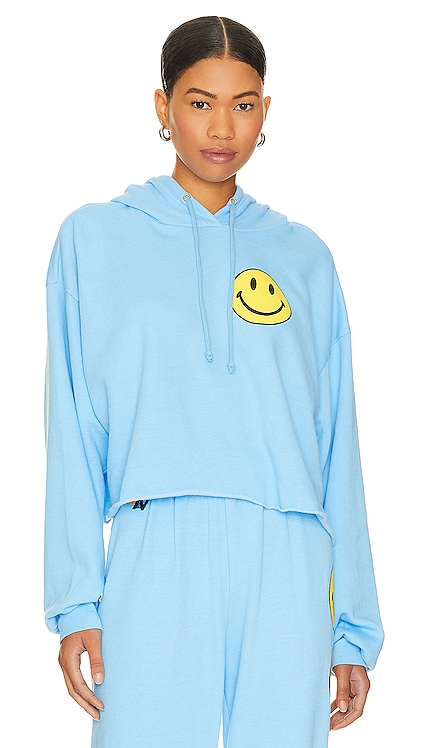 Smiley 2 Relaxed Cropped Hoodie Aviator Nation