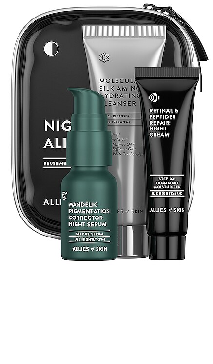 KIT DE SOINS DE LA PEAU POUR LA NUIT NIGHTTIME ALLIES KIT Allies of Skin