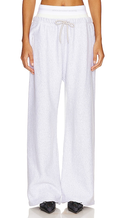 Wide Leg Sweatpant With Exposed Brief Alexander Wang