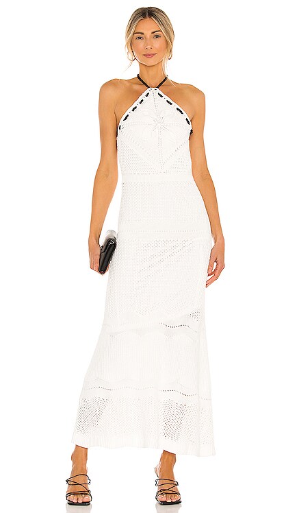 Ibada Knit Halter Long Dress Alexis $440 NEW