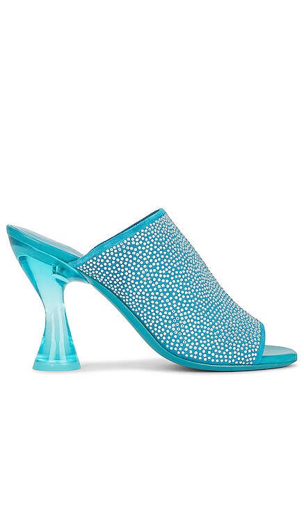 Revolve Women Shoes Flat Shoes Mules Jasmine Mule in Teal. 