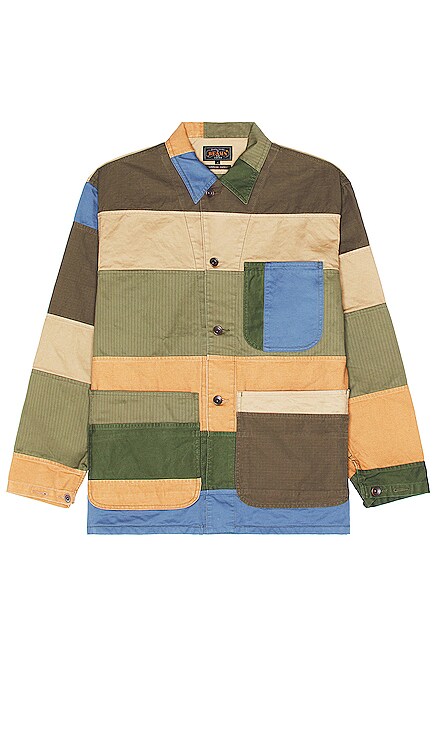 MIL Chore Jacket Patchwork Beams Plus