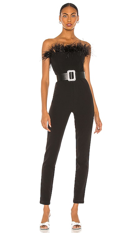 Lola Feather Jumpsuit Bronx and Banco $644 