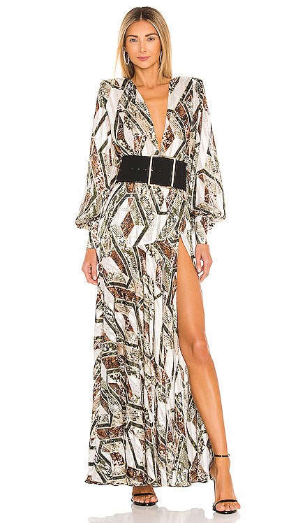 Patchwork Maxi Dress Bronx and Banco $625 