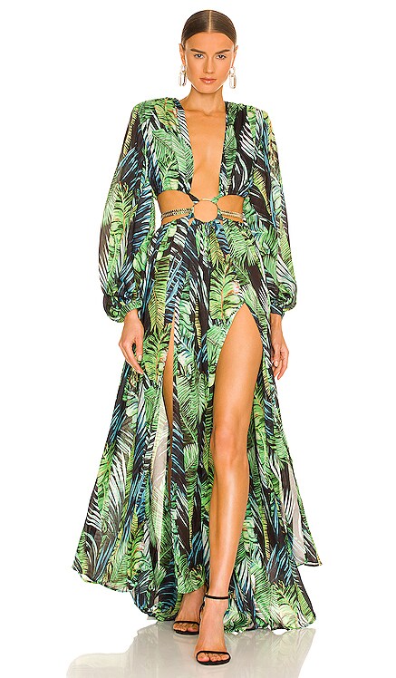 Jungle Maxi Dress Bronx and Banco $950 
