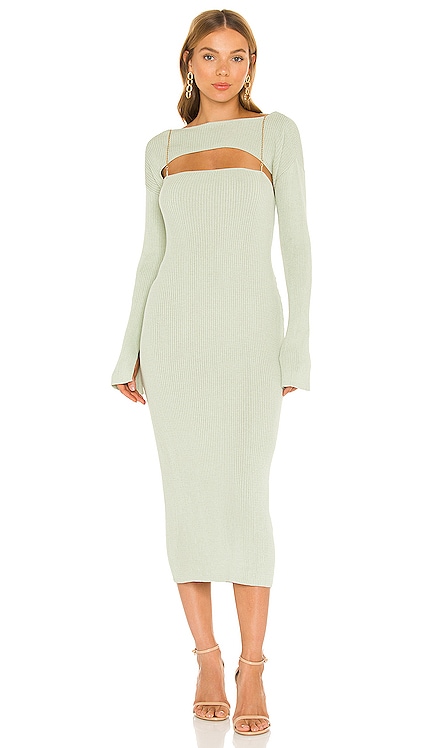 X REVOLVE Paloma Bodycon Midi Dress Bubish $259 BEST SELLER