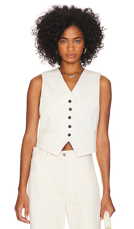 BLACK BY MOUSSY front ribbon vest