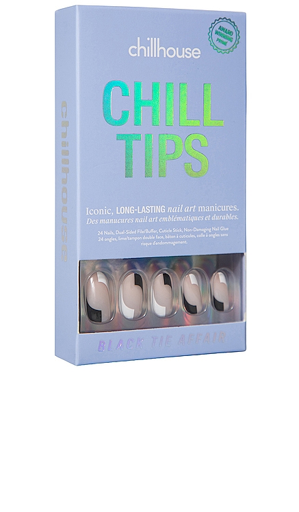 FAUX ONGLES CHILL TIPS PRESS-ON BLACK TIE AFFAIR Chillhouse