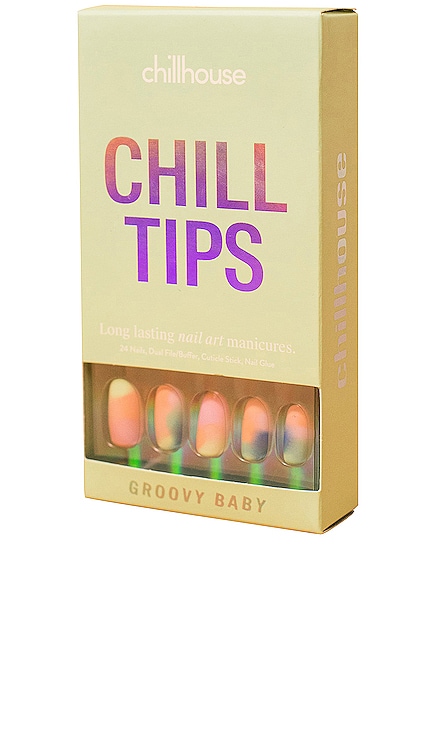 Groovy Baby Chill Tips Press-On Nails Chillhouse $16 