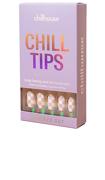 Checked Out Chill Tips Press-On Nails Chillhouse