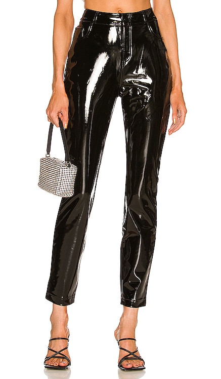 Faux Patent Leather Five Pocket Pant Commando