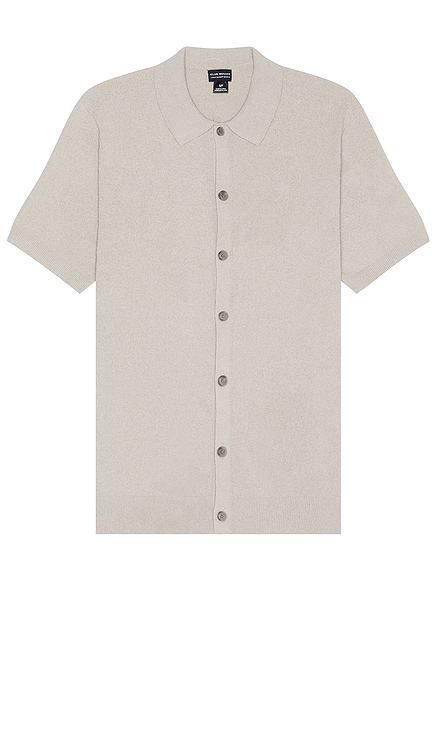 Short Sleeve Micro Boucle Shirt Club Monaco
