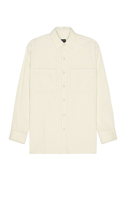 Wide Wale Corduroy Long Sleeve Shirt Club Monaco