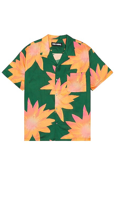 Short Sleeve Hawaiian Shirt DOUBLE RAINBOUU
