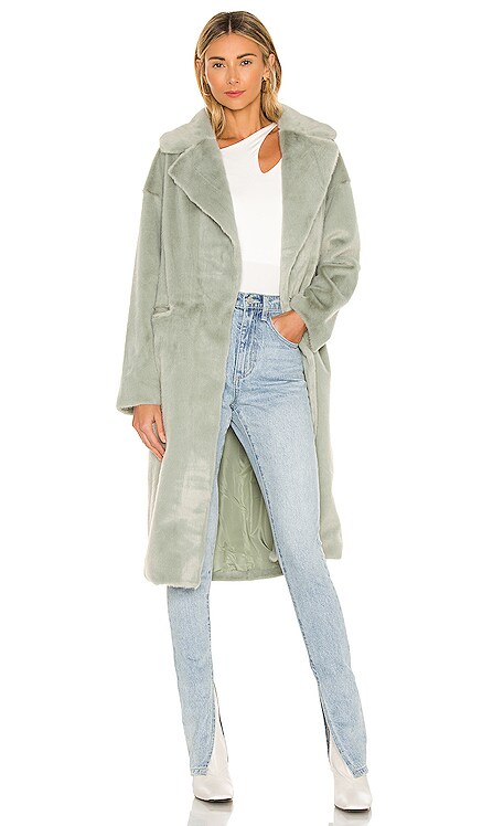 Zelda Faux Fur Coat ELLIATT $240 NEW