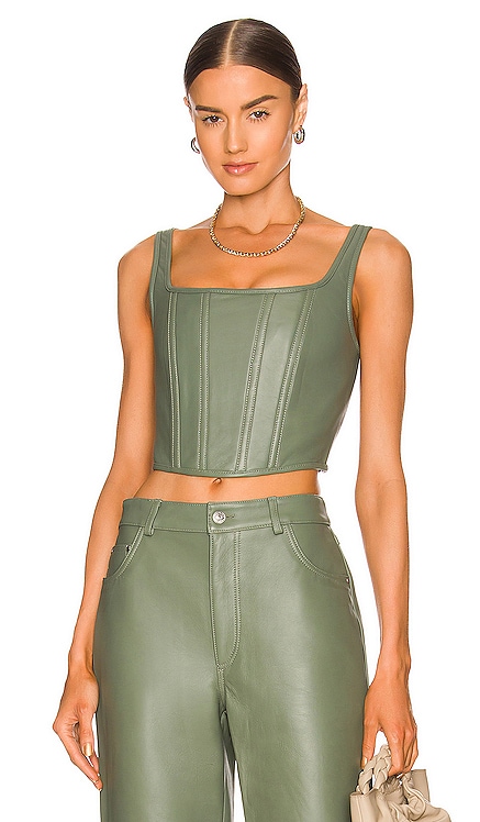 Leather Bustier Ena Pelly $238 
