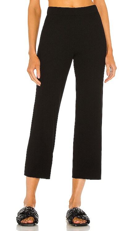 Viscose Rib Cropped Pant Enza Costa $176 NEW