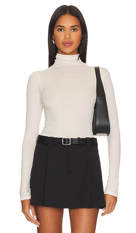 Silk Cashmere Rib Slim Turtleneck Enza Costa