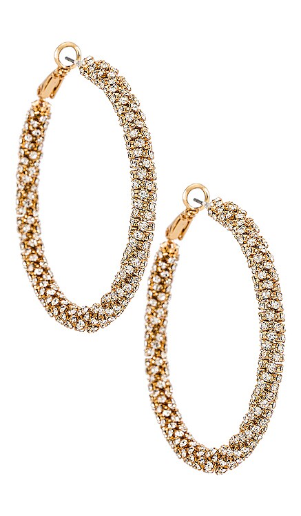 Crystal Hoop Earrings Ettika