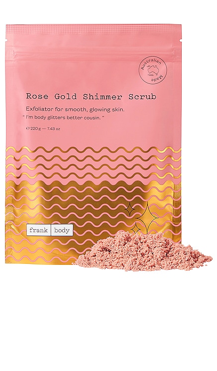 EXFOLIANT CORPS ROSE GOLD SHIMMER frank body