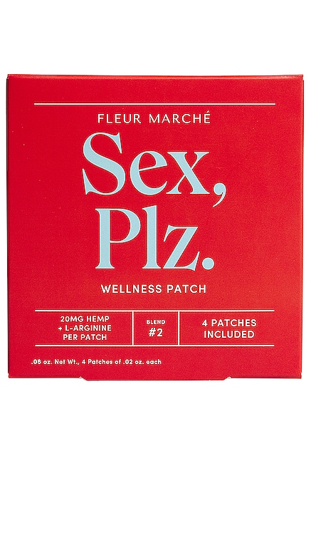 Sex, Plz CBD Patch 4 Count Fleur Marche