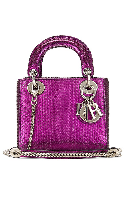 Dior Python Mini Lady Handbag FWRD Renew