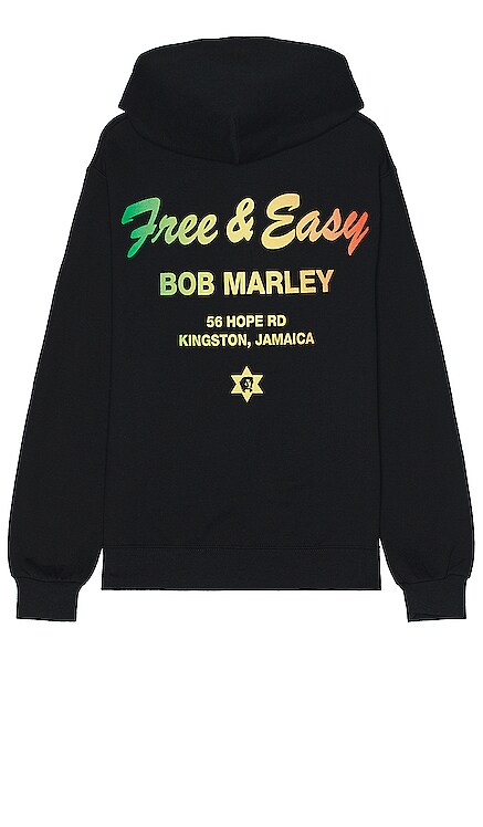 Bob Marley Kingston Town Hoodie Free & Easy