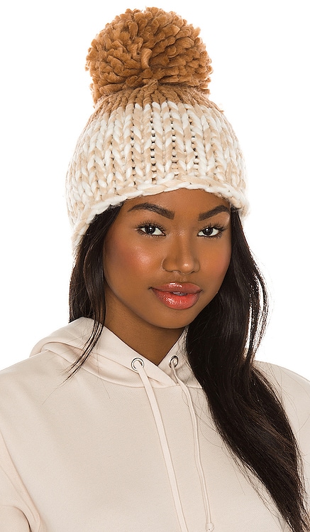 Cozy Up Color Block Pom Beanie Free People $48 
