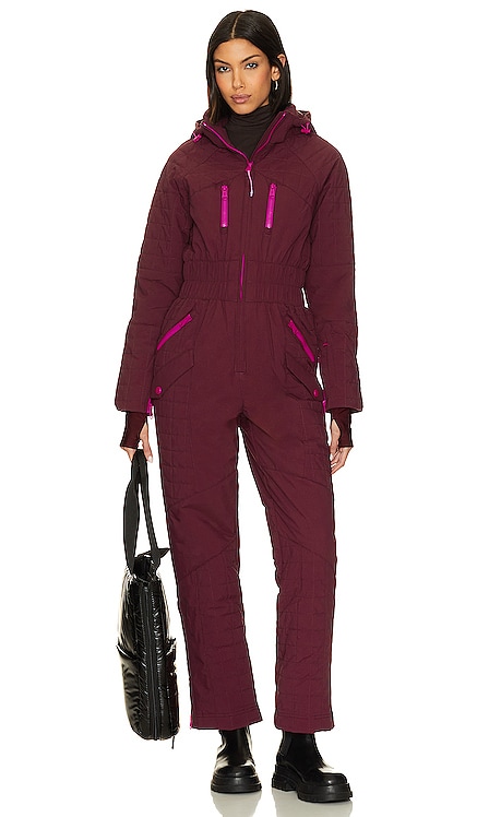 X FP Movement All Prepped Ski Suit In Oxblood Free People