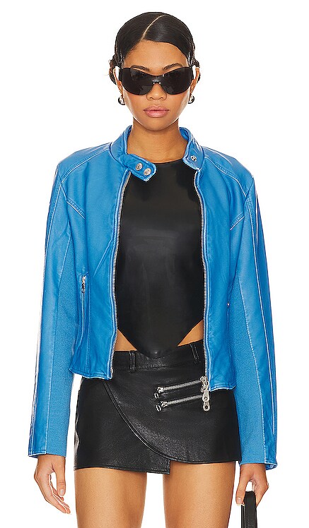 BLOUSON IMITATION MOTARD MAX Free People