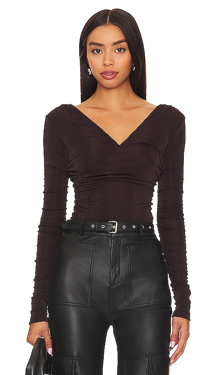 x Intimately FP Reya Bodysuit In Hot Fudge Free People