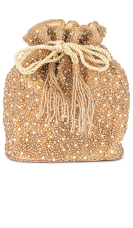 Mini Pearl Drawstring Bag From St Xavier $130 