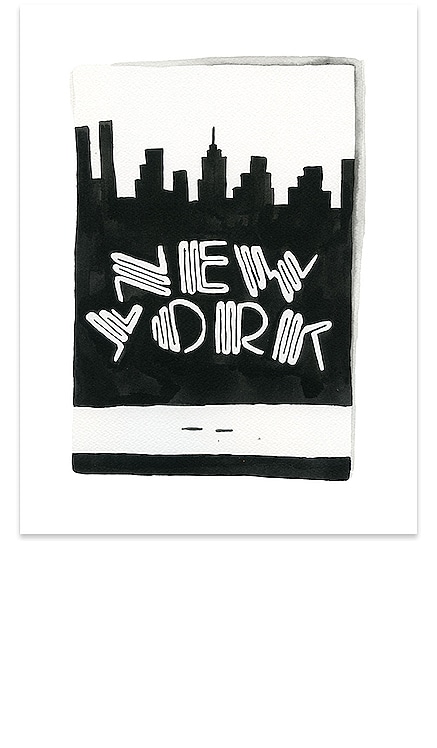 5"X7" NEW YORK PRINT 12X18センチ ニューヨークプリント Furbish Studio