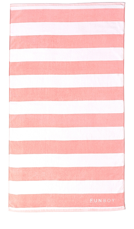 Pink Cabana Beach Towel FUNBOY