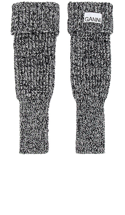 Rib Knit Gloves Ganni $95 NEW