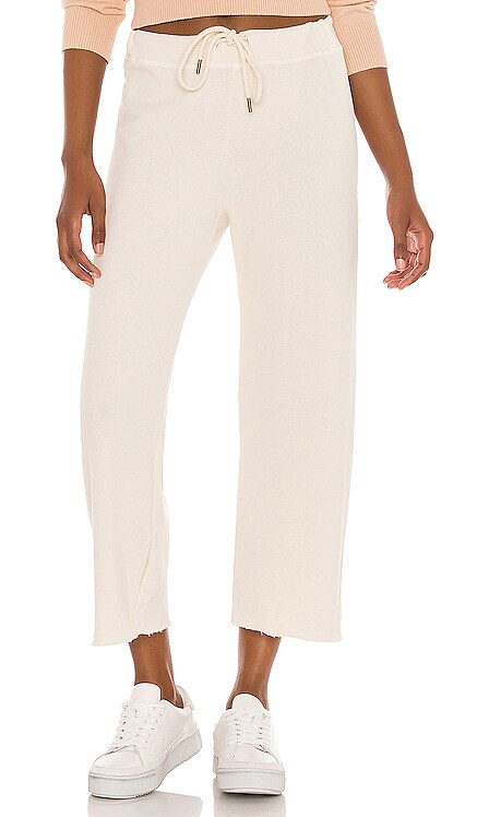The Wide Leg Cropped Sweatpant The Great $165 