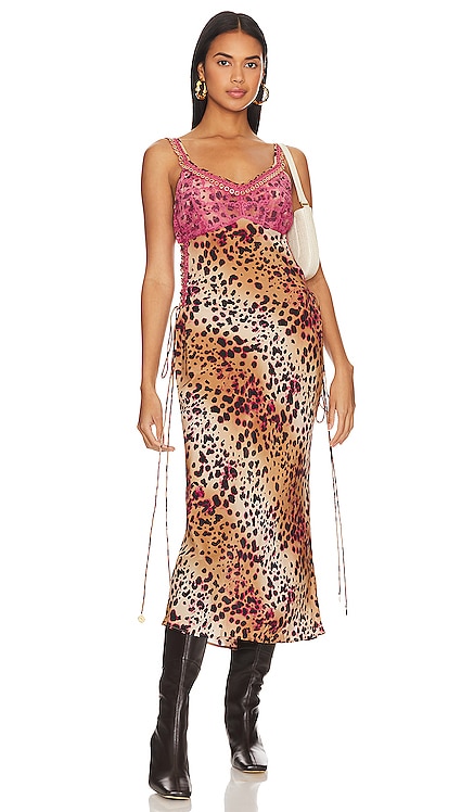 Lace Silk Midi Slip Dress Hayley Menzies