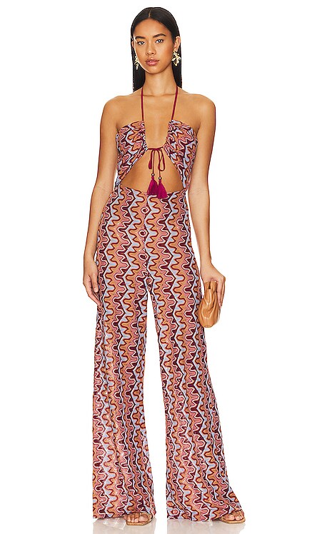 womens rust jumpsuit