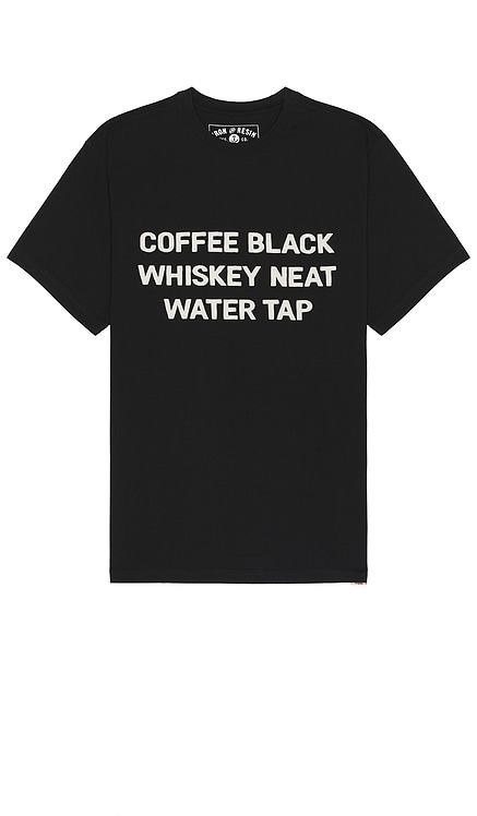 Coffee Whiskey Water Tee Iron & Resin